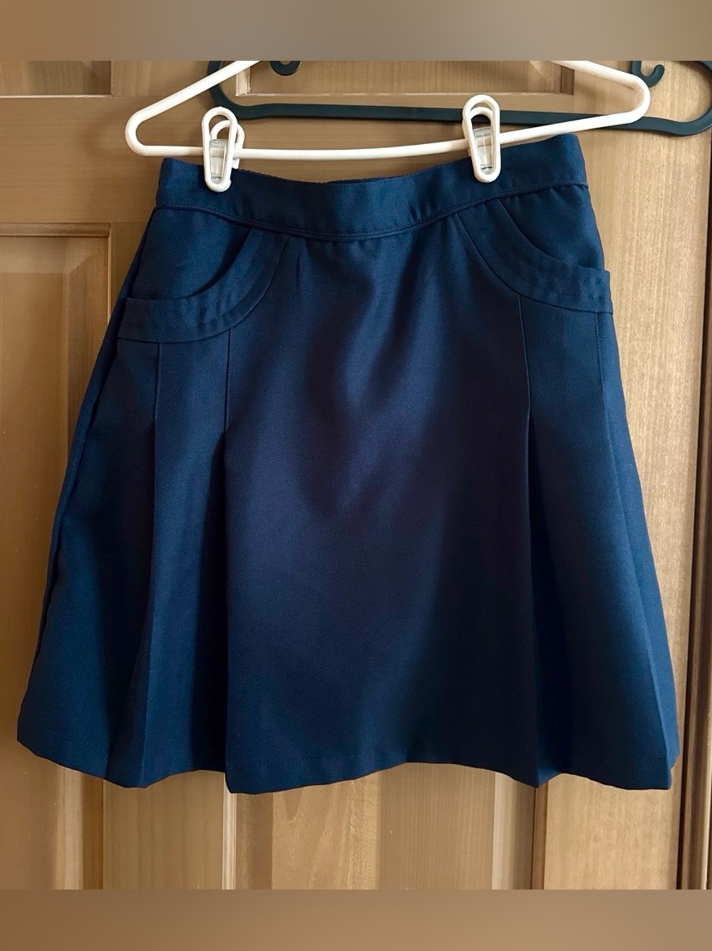 Nautica Navy Skirt with Front Pocket Panels